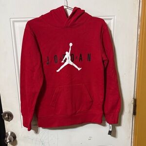 Jordan Red Hoodie with Logo